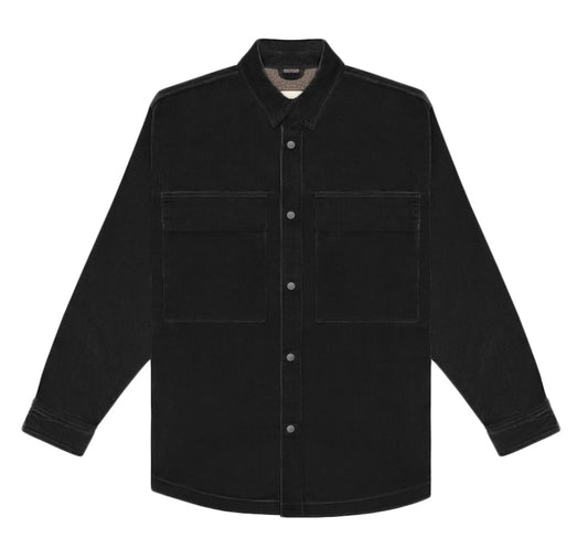 FEAR OF GOD Black Corduroy Sherpa Jacket