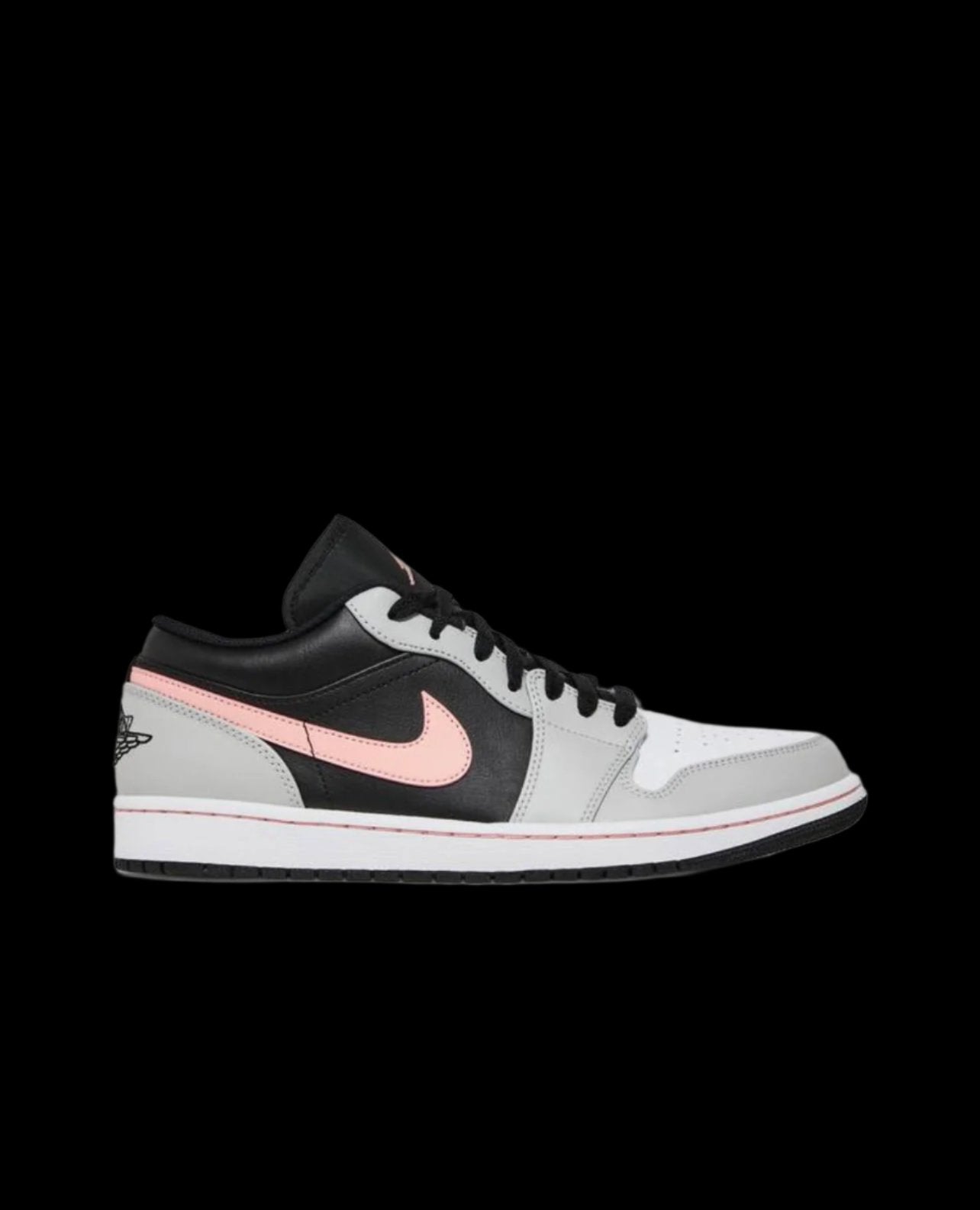 Jordan 1 Low Black Grey Pink