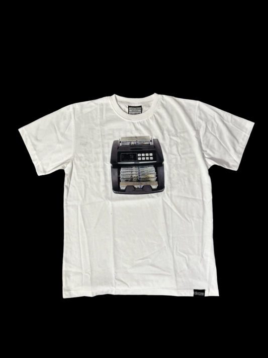 Bagaholic Money Counter White T Shirt